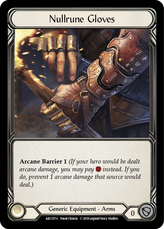 Nullrune Gloves [ARC157-C] (Arcane Rising)  1st Edition Normal | Card Citadel
