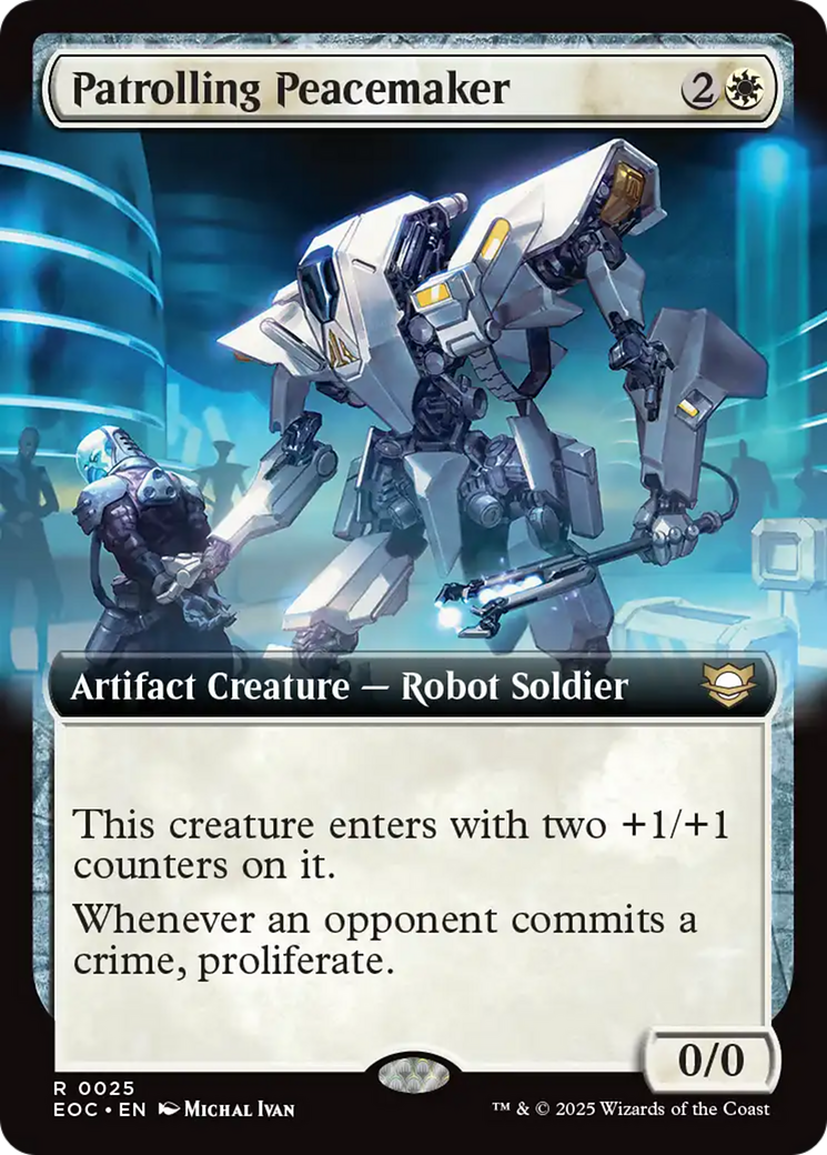Patrolling Peacemaker (Extended Art) [Edge of Eternities Commander] | Card Citadel