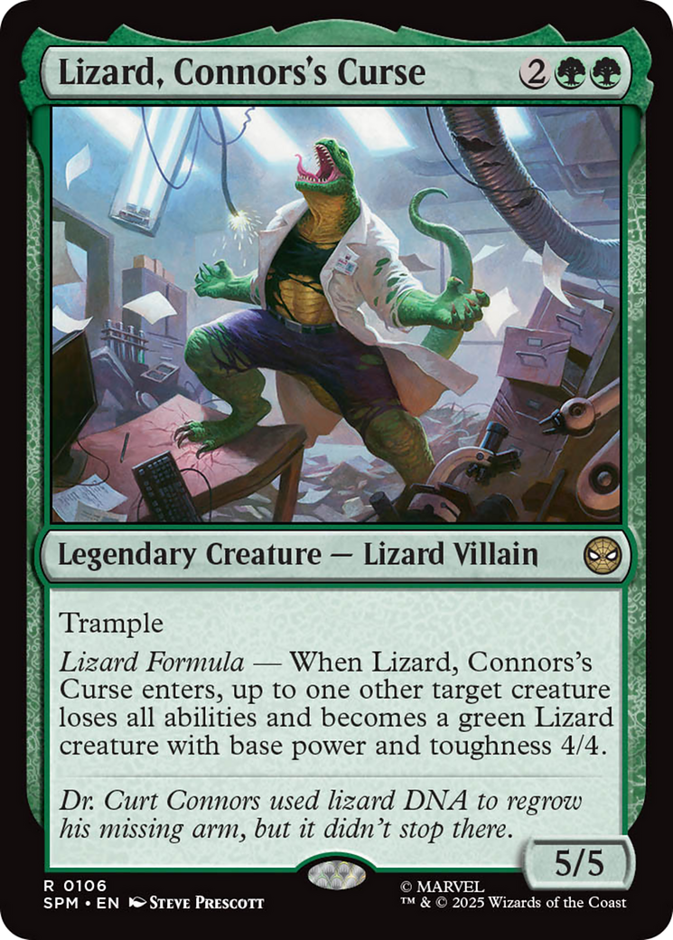 Lizard, Connors's Curse [Marvel's Spider-Man] | Card Citadel