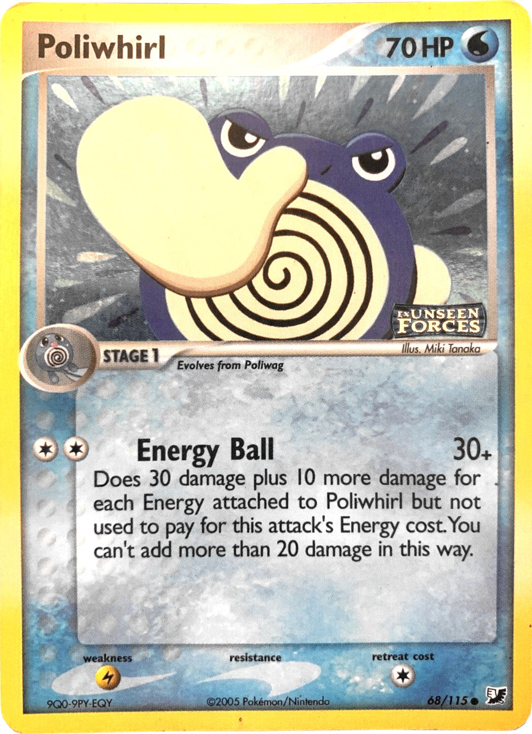 Poliwhirl (68/115) (Stamped) [EX: Unseen Forces] | Card Citadel