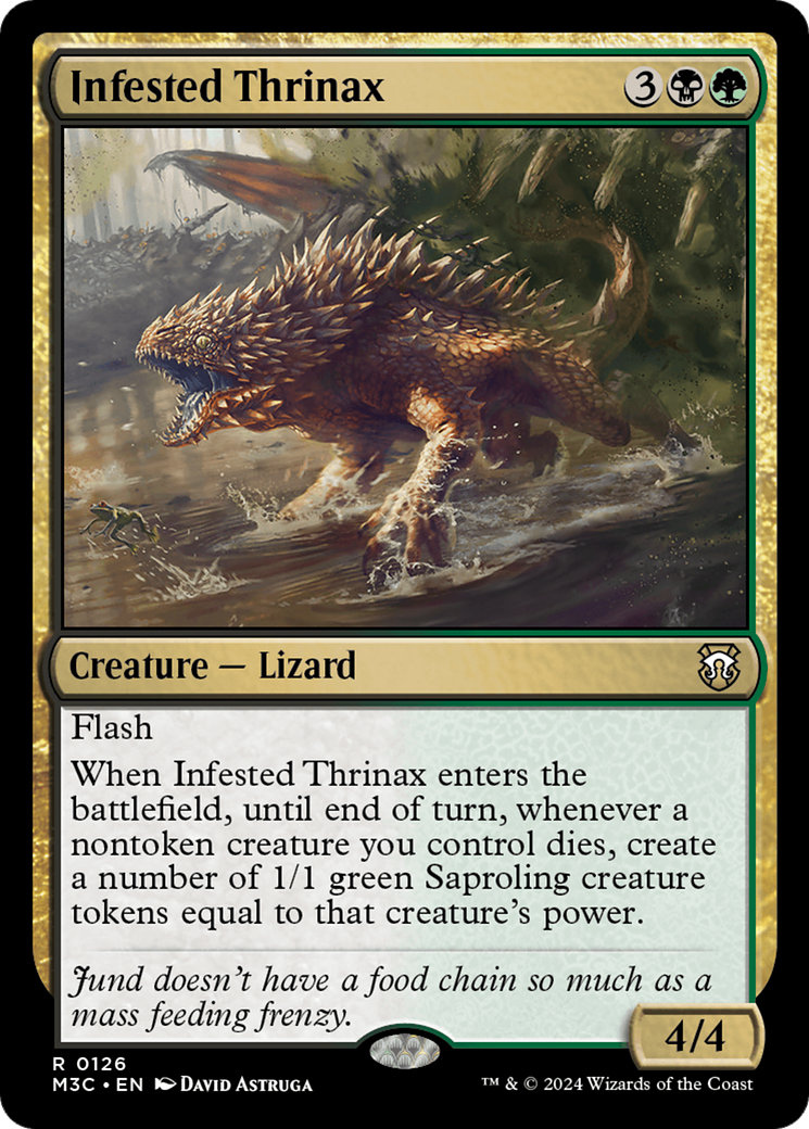 Infested Thrinax [Modern Horizons 3 Commander] | Card Citadel