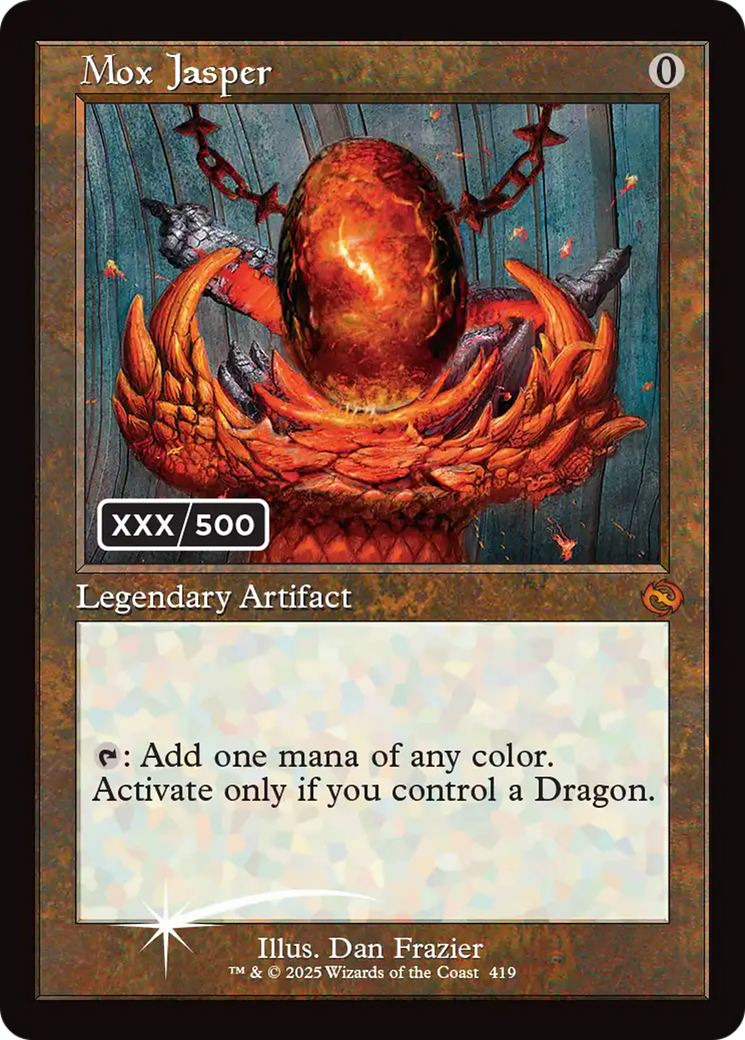 Mox Jasper (Serial Numbered) [Tarkir: Dragonstorm] | Card Citadel