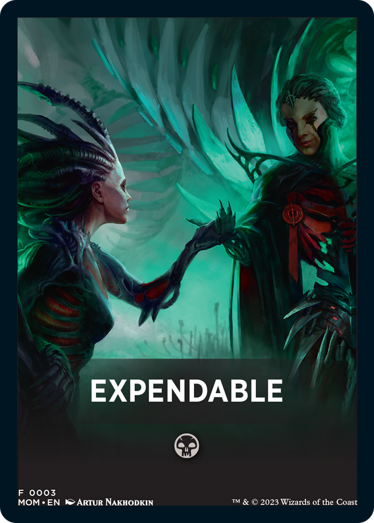 Expendable Theme Card [March of the Machine Tokens] | Card Citadel