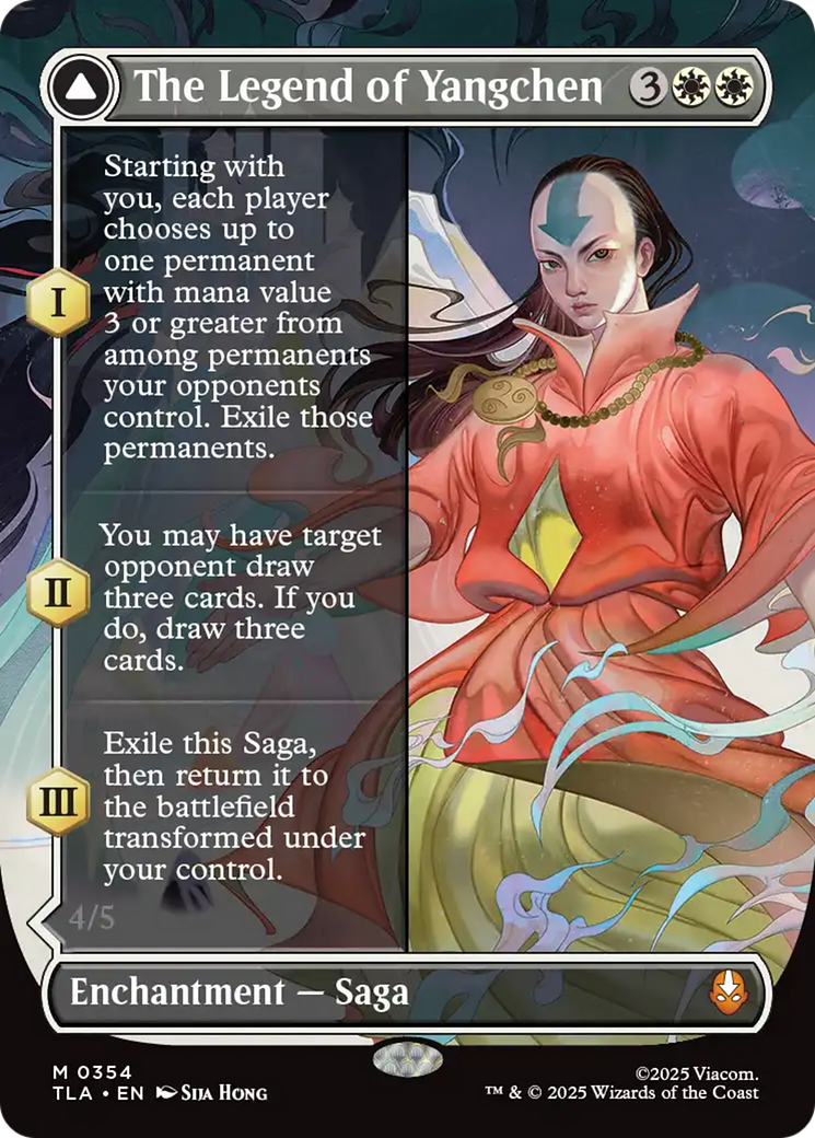 The Legend of Yangchen (Borderless) [Avatar: The Last Airbender] | Card Citadel