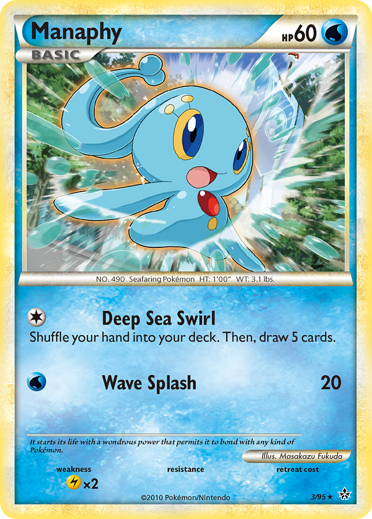 Manaphy (3/95) [HeartGold & SoulSilver: Unleashed] | Card Citadel