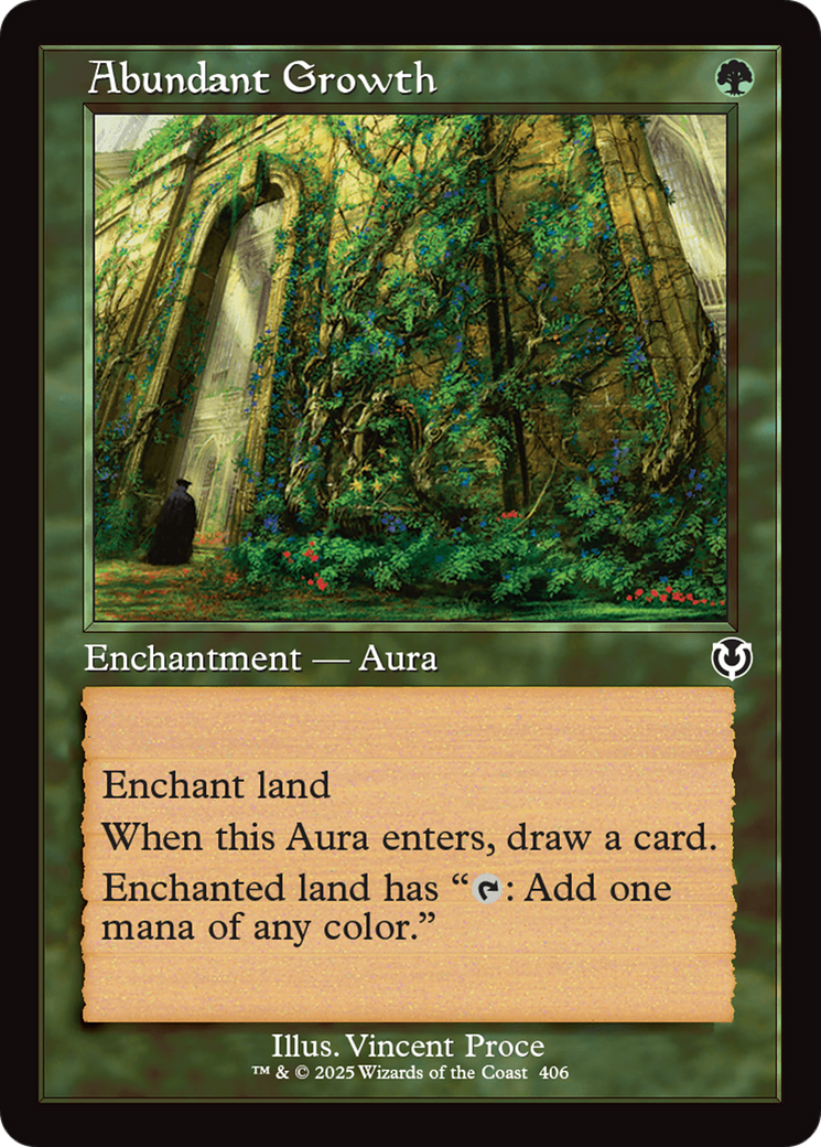 Abundant Growth (Retro Frame) [Innistrad Remastered] | Card Citadel