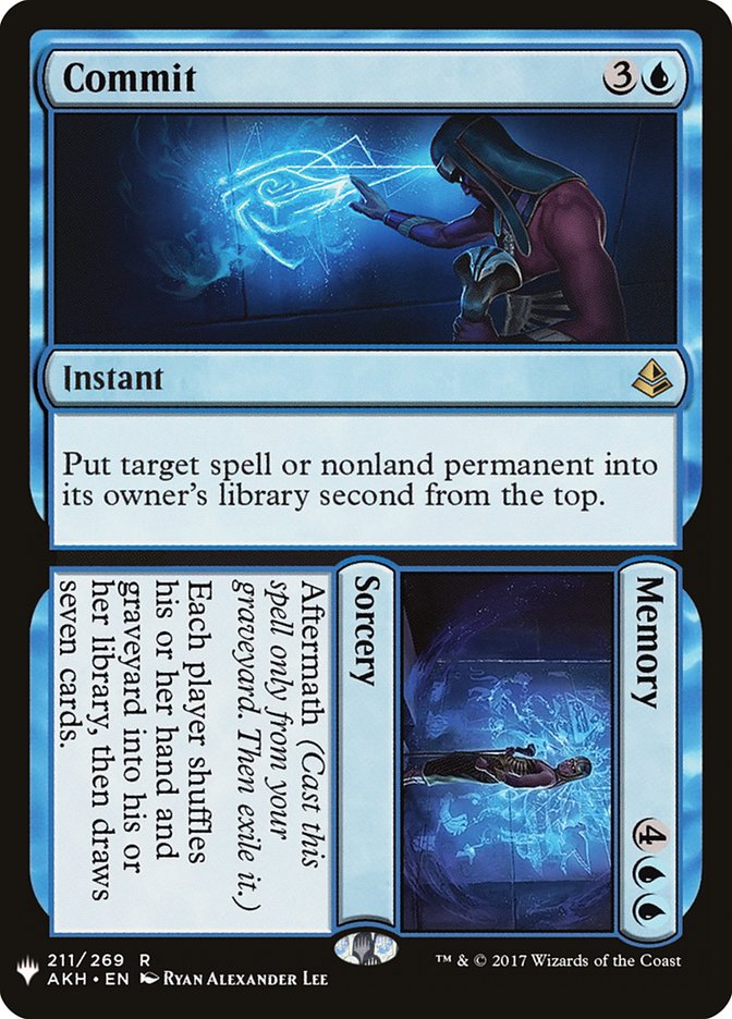 Commit // Memory [The List] | Card Citadel