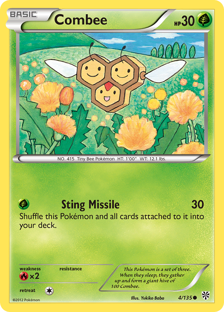 Combee (4/135) [Black & White: Plasma Storm] | Card Citadel