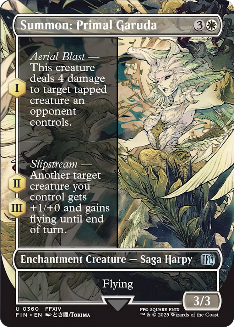 Summon: Primal Garuda (Borderless) [FINAL FANTASY] | Card Citadel