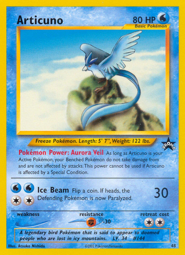 Articuno (48) [Wizards of the Coast: Black Star Promos] | Card Citadel