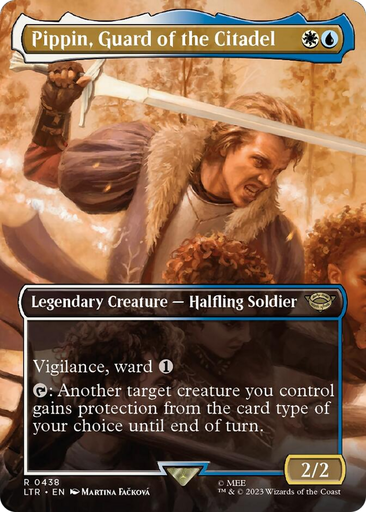 Pippin, Guard of the Citadel (Borderless Alternate Art) [The Lord of the Rings: Tales of Middle-Earth] | Card Citadel