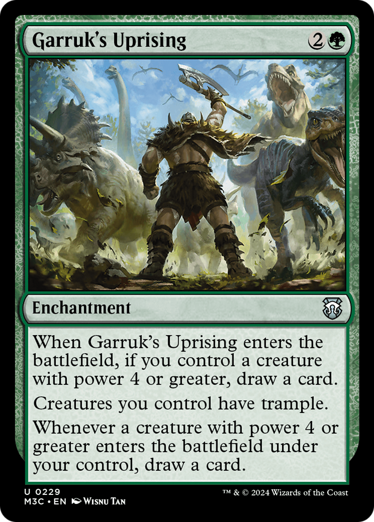 Garruk's Uprising (Ripple Foil) [Modern Horizons 3 Commander] | Card Citadel