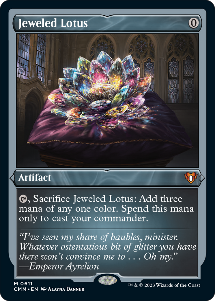 Jeweled Lotus (Foil Etched) [Commander Masters] | Card Citadel
