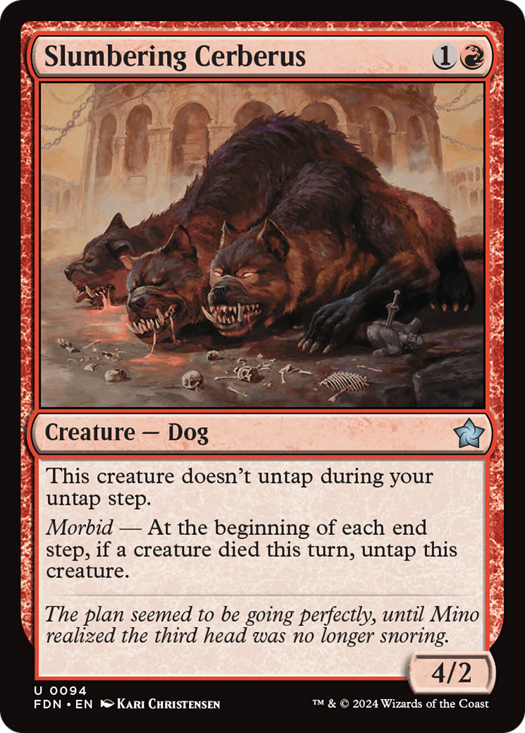 Slumbering Cerberus [Foundations] | Card Citadel