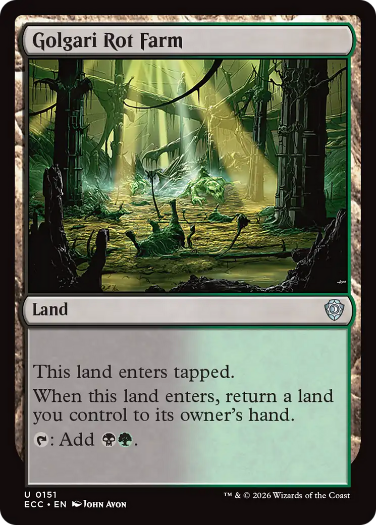 Golgari Rot Farm [Lorwyn Eclipsed Commander] | Card Citadel