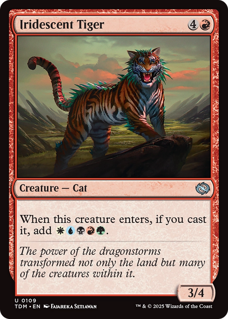 Iridescent Tiger [Tarkir: Dragonstorm] | Card Citadel