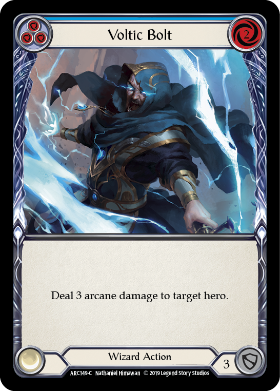 Voltic Bolt (Blue) [ARC149-C] (Arcane Rising)  1st Edition Normal | Card Citadel