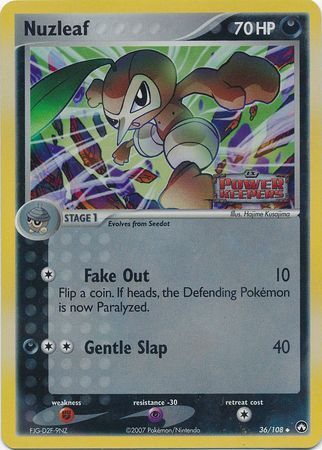 Nuzleaf (36/108) (Stamped) [EX: Power Keepers] | Card Citadel