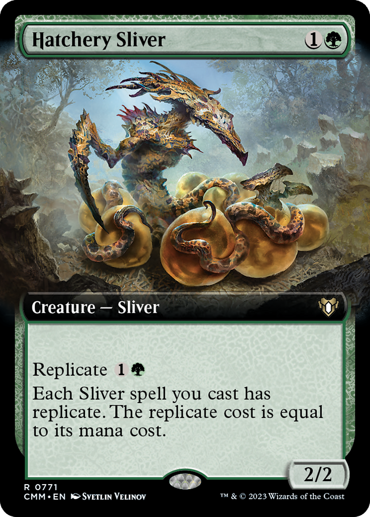 Hatchery Sliver (Extended Art) [Commander Masters] | Card Citadel