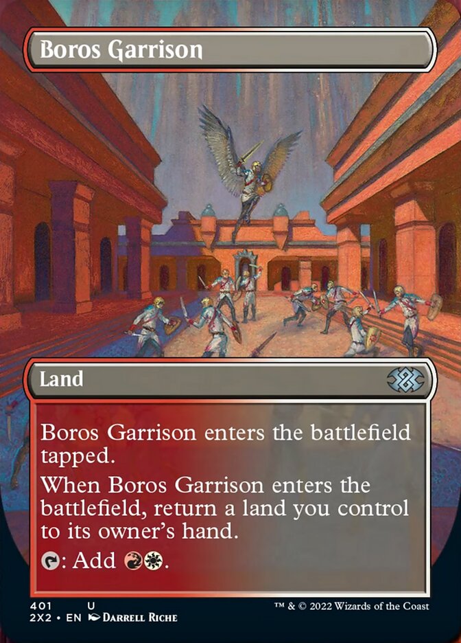 Boros Garrison (Borderless Alternate Art) [Double Masters 2022] | Card Citadel