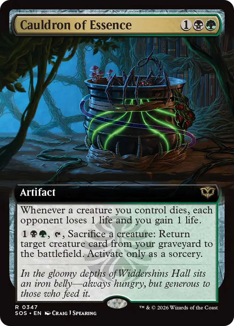 Cauldron of Essence (Extended Art) [Secrets of Strixhaven] | Card Citadel