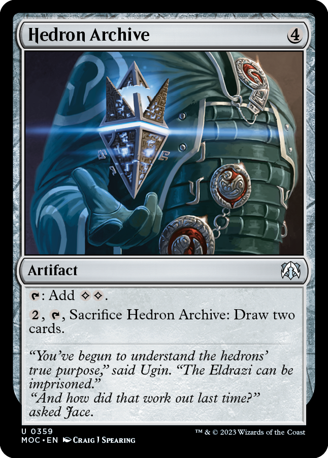 Hedron Archive [March of the Machine Commander] | Card Citadel