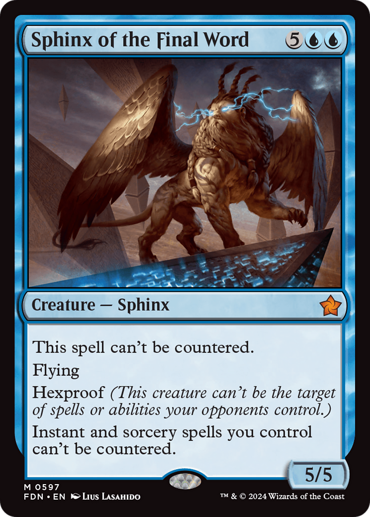 Sphinx of the Final Word [Foundations] | Card Citadel