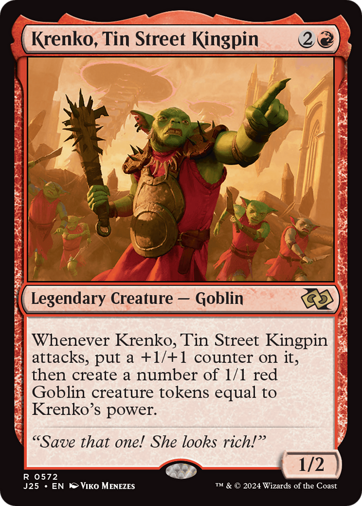 Krenko, Tin Street Kingpin [Foundations Jumpstart] | Card Citadel