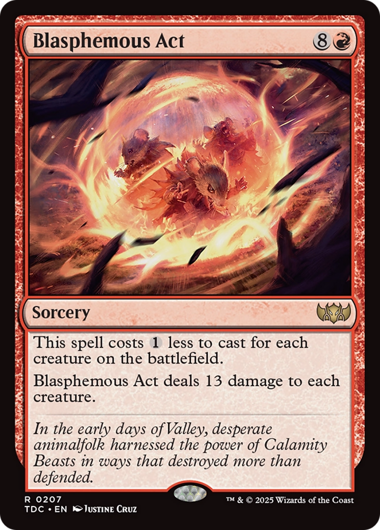 Blasphemous Act [Tarkir: Dragonstorm Commander] | Card Citadel