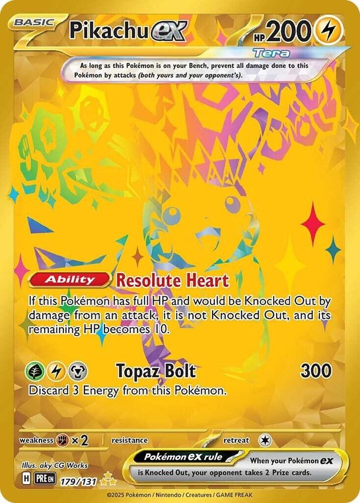 Pikachu ex (179/131) [Scarlet & Violet: Prismatic Evolutions] | Card Citadel