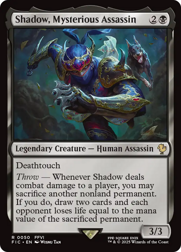 Shadow, Mysterious Assassin [FINAL FANTASY Commander] | Card Citadel
