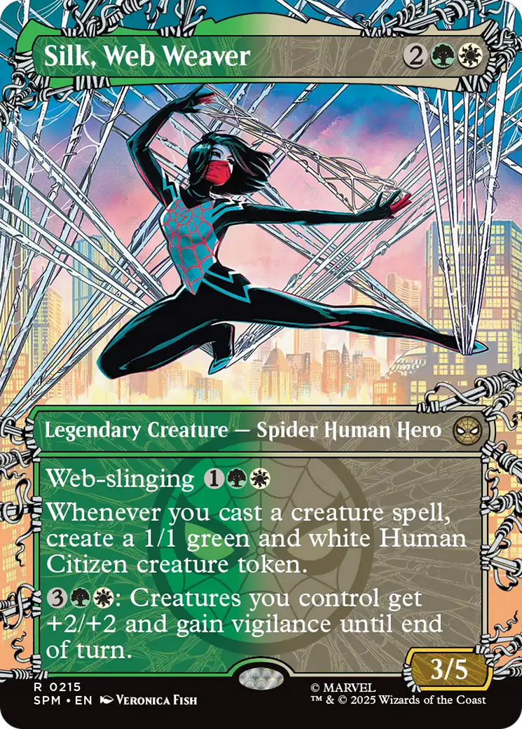 Silk, Web Weaver (Borderless) [Marvel's Spider-Man] | Card Citadel