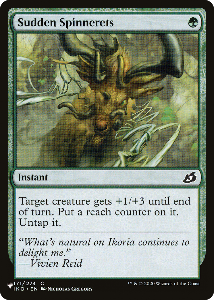 Sudden Spinnerets [The List Reprints] | Card Citadel