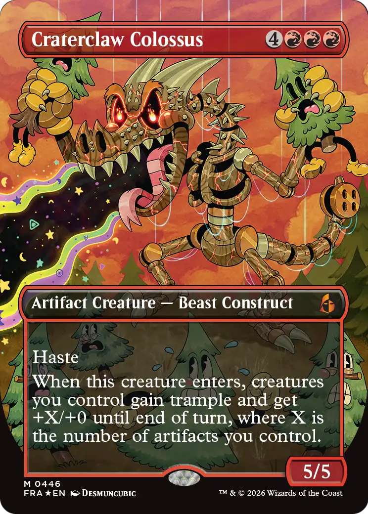 Craterclaw Colossus (Borderless) (0446) [Reality Fracture] | Card Citadel