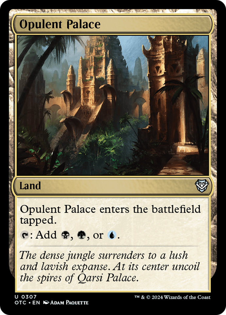 Opulent Palace [Outlaws of Thunder Junction Commander] | Card Citadel