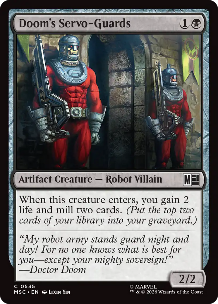 Doom's Servo-Guards [Marvel Super Heroes Commander] | Card Citadel
