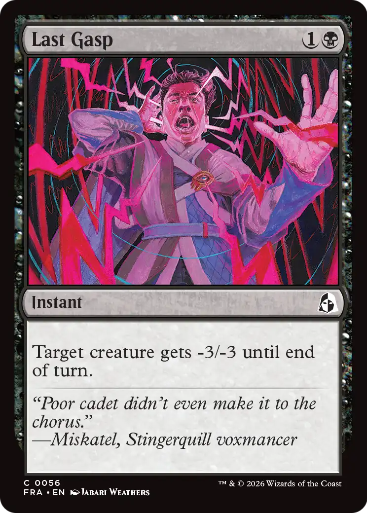 Last Gasp [Reality Fracture] | Card Citadel