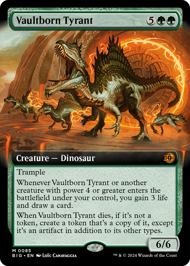 Vaultborn Tyrant (Extended Art) [Outlaws of Thunder Junction: The Big Score] | Card Citadel