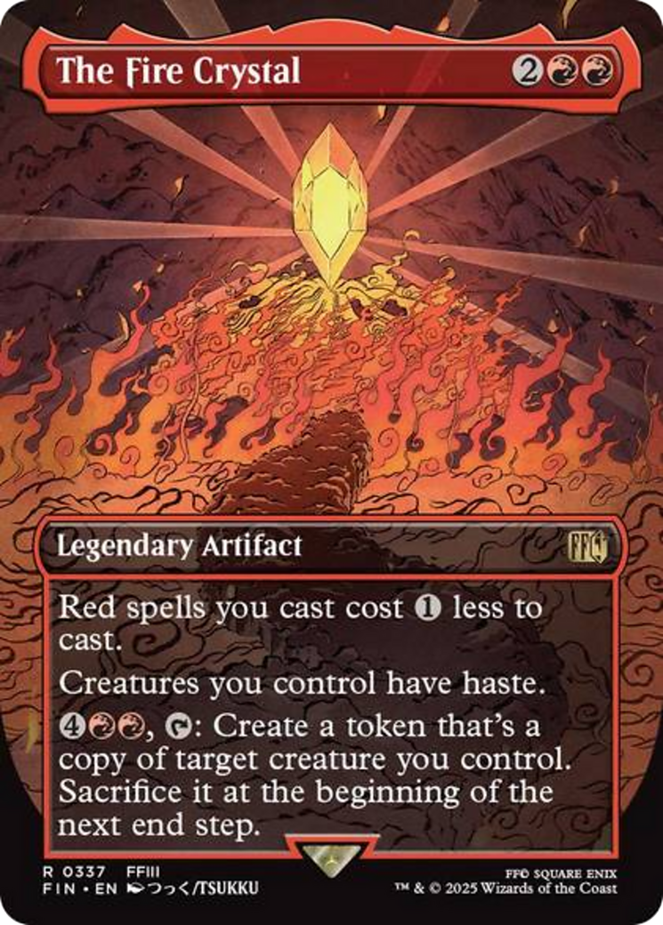 The Fire Crystal (Borderless) [FINAL FANTASY] | Card Citadel