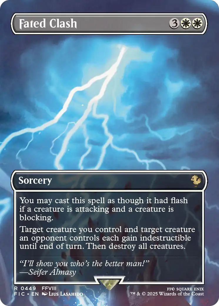 Fated Clash (Borderless) [FINAL FANTASY Commander] | Card Citadel