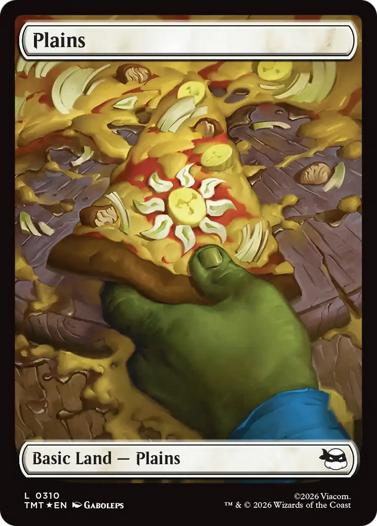Plains (0310) (Surge Foil) [Teenage Mutant Ninja Turtles] | Card Citadel