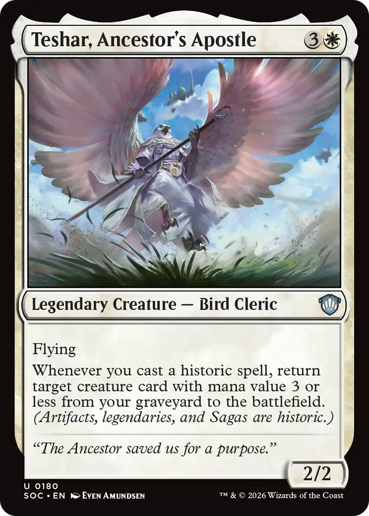 Teshar, Ancestor's Apostle [Secrets of Strixhaven Commander] | Card Citadel