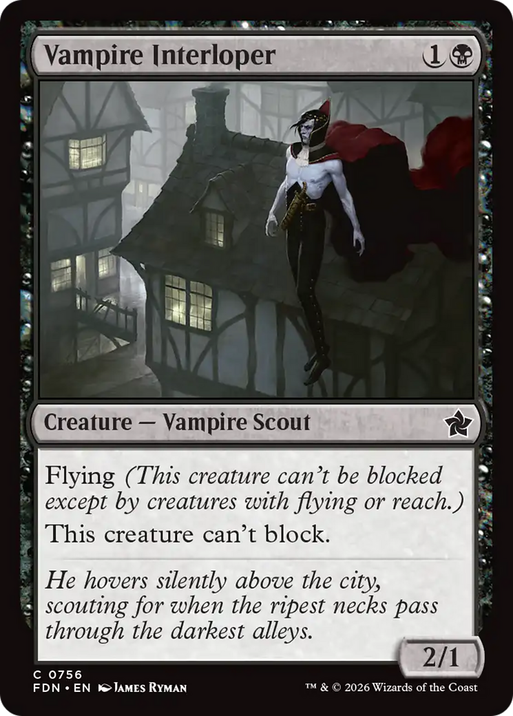 Vampire Interloper (0756) [Foundations] | Card Citadel