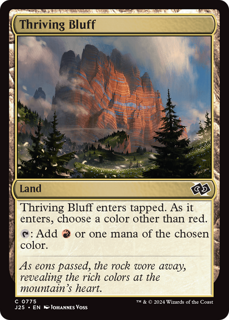 Thriving Bluff [Foundations Jumpstart] | Card Citadel