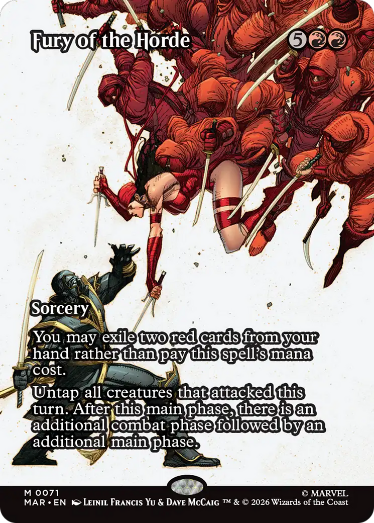 Fury of the Horde (Borderless) [Marvel Universe: Eternal-Legal] | Card Citadel