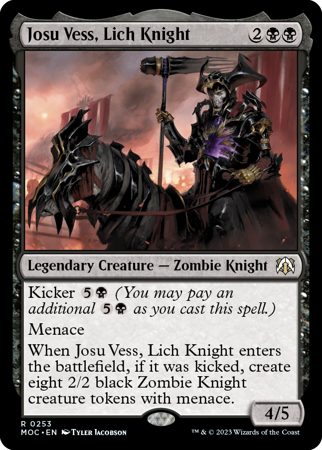 Josu Vess, Lich Knight [March of the Machine Commander] | Card Citadel