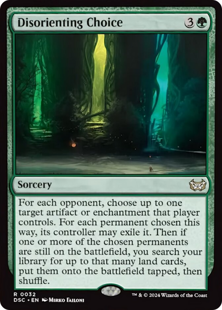 Disorienting Choice (Extended Art) [Duskmourn: House of Horror Commander] | Card Citadel