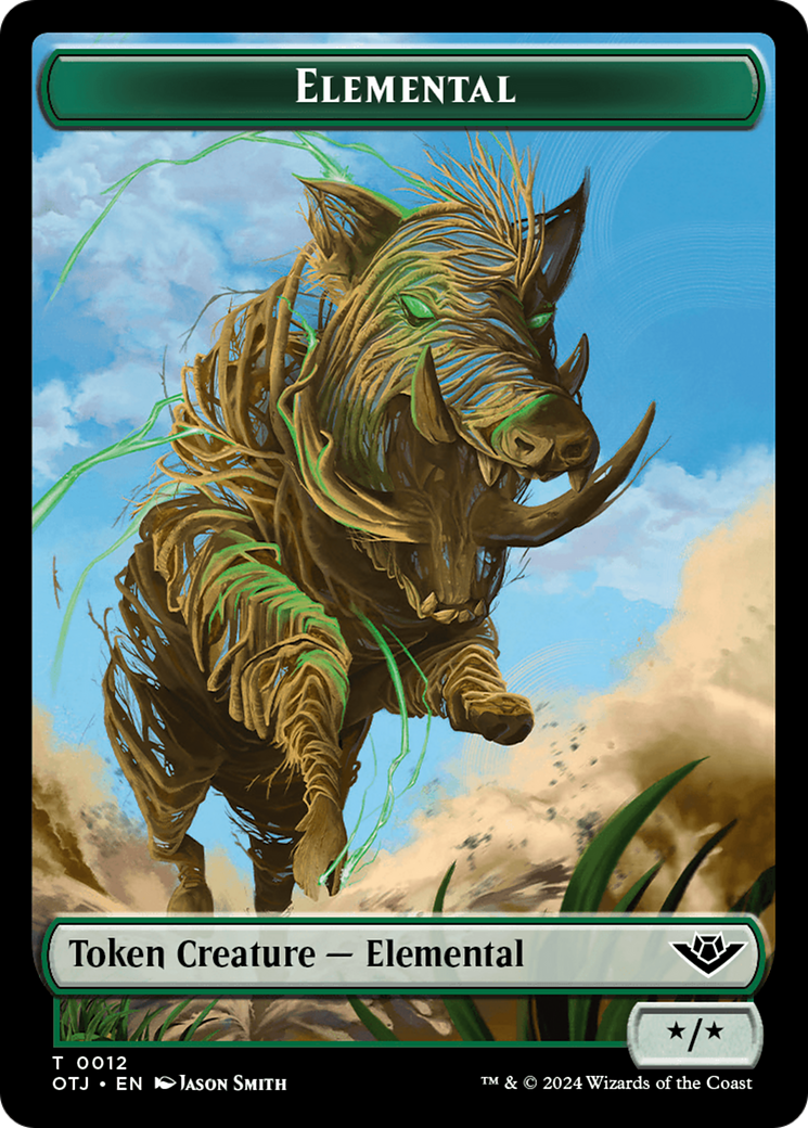 Elemental // Plot Double-Sided Token [Outlaws of Thunder Junction Tokens] | Card Citadel