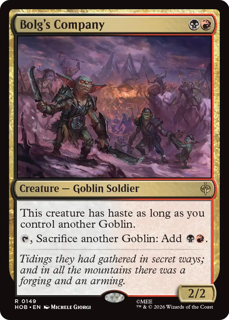 Bolg's Company [The Hobbit] | Card Citadel