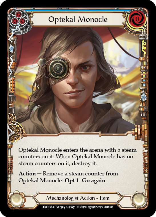 Optekal Monocle [ARC037-C] (Arcane Rising)  1st Edition Rainbow Foil | Card Citadel